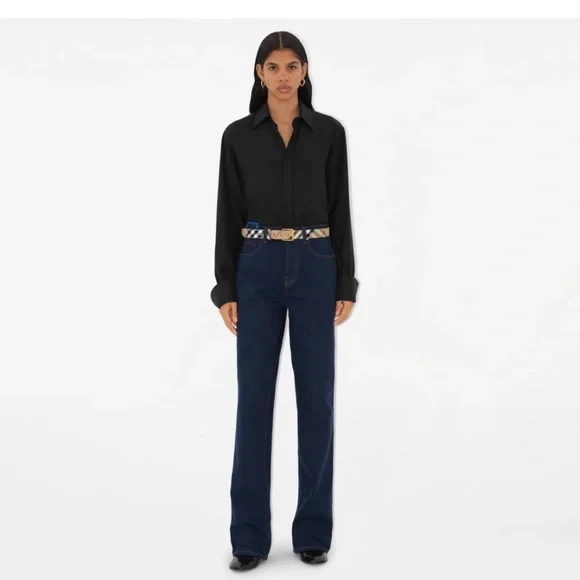 Burberry Check B Buckle Belt - Picture 3 of 8